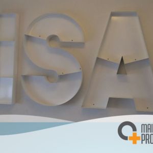 Estante de livro letra